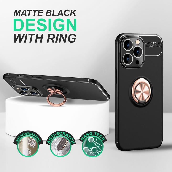 Image du produit Nalia Matte Ring Silicone Cover (Apple iPhone 14 Pro)