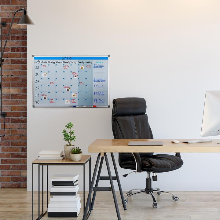 Immagine prodotto Relaxdays Pianificatore della lavagna bianca (90 x 5 x 60 cm)