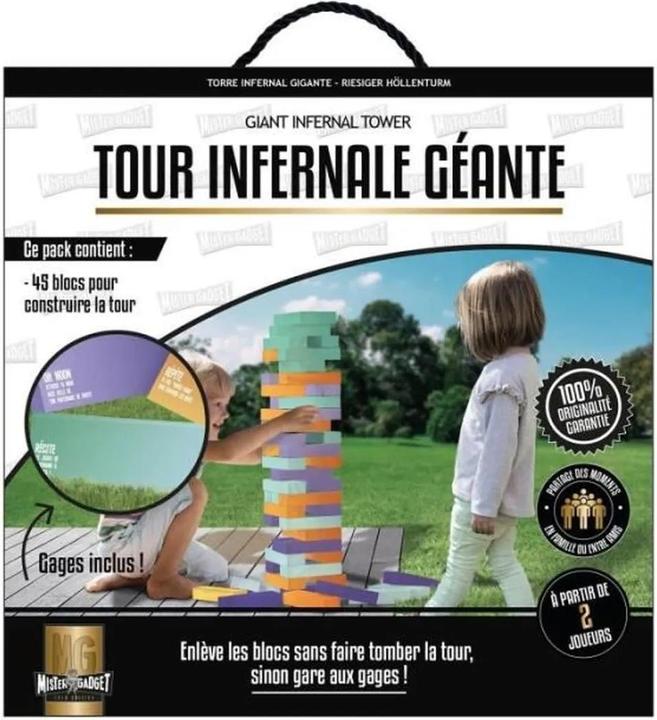 Produktbild Mister Gadget Grosses Jenga-Spiel - weiche Blöcke - mehrfarbig