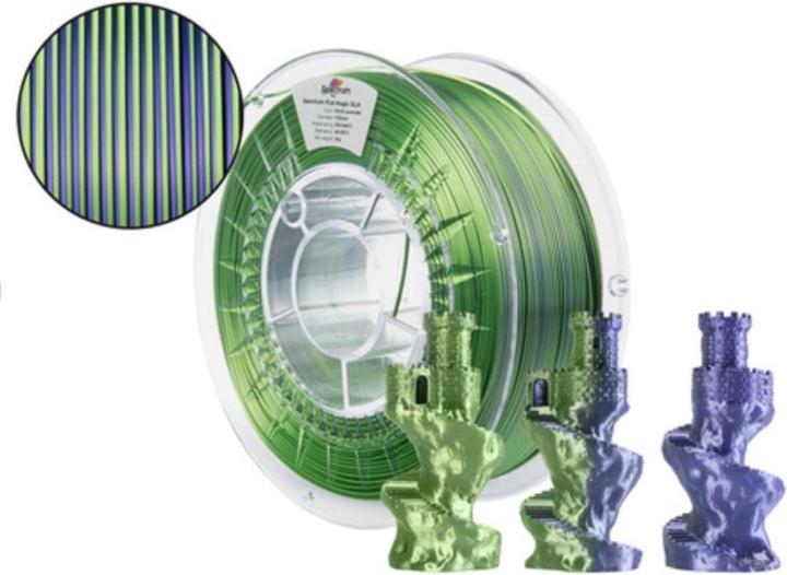 Actual product image Filament · PLA Magic SILK · VIVID LAVENDER · 1.75mm · 1kg (PLA, 1.75 mm, 1000 g, Multicoloured)