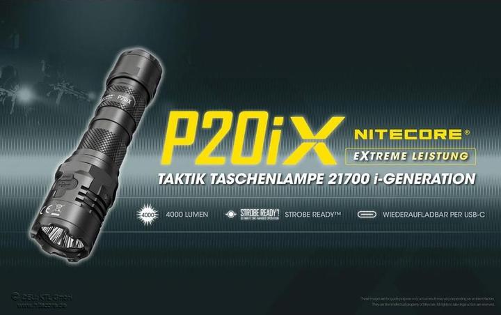 Immagine prodotto Nitecore P20iX - 4000 lumen (14 cm, 4000 lm)