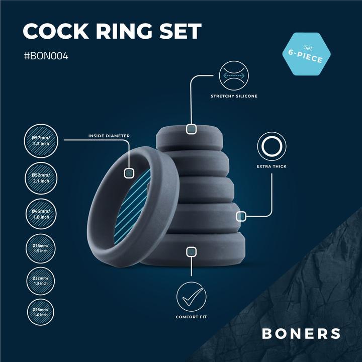Produktbild Boners Wide Cockring Set (9 cm)