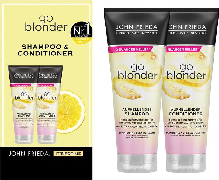 Image du produit John Frieda Sheer Blonde Go Blonder Set (Set soin capillaire)