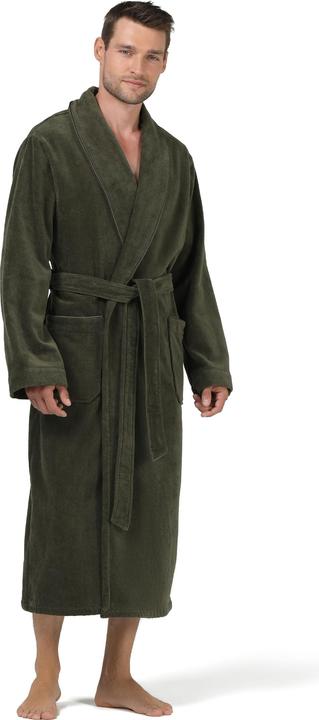 Actual product image Möve Homewear shawl collar coat green (S)