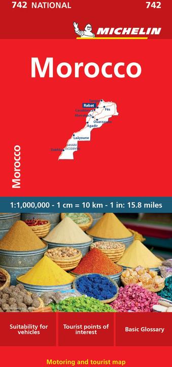 Produktbild Michelin Morocco - National Map 742