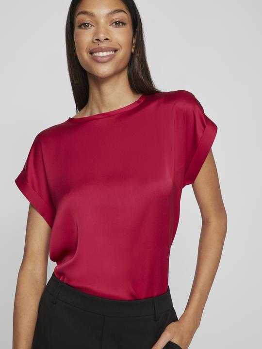 Actual product image Vila Round neckline top with short sleeves (44)