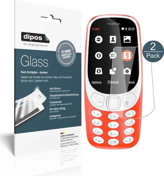Actual product image Dipos Screen Protector Anti-Shock (2 Piece, 3310 2G)