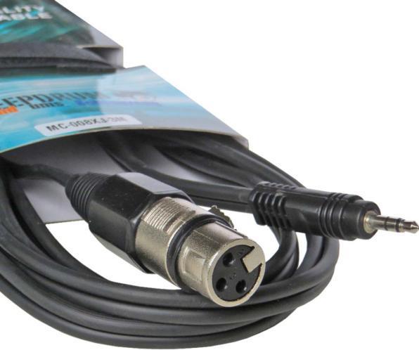 Produktbild keepdrum MC-008XJ 3m XLR Female - 3,5mm Miniklinke (3 m)