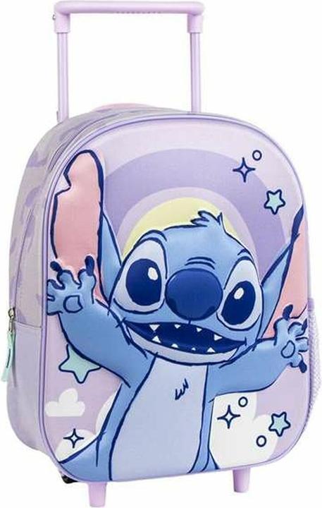 Cerda Schulrucksack 3D mit Rädern Stitch Lila 25,0 x 31,0 x 10,0 cm