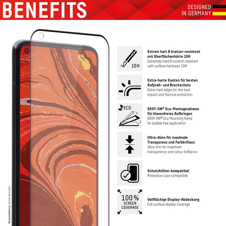Actual product image Displex Real Glass, Full Cover Panzerglas (1 Piece, Xiaomi 13 Ultra)