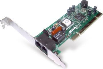 Actual product image Hamlet Fax modem V.92 Bus PCI 32Bit reception up to 115.2kpbs