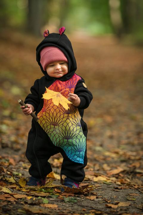 Image du produit Lennylamb Bear Romper - Lotus arc-en-ciel (68)