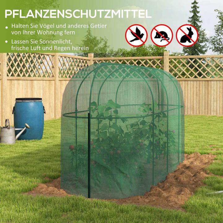 Actual product image Outsunny Plant protection net with frame and zip fastener