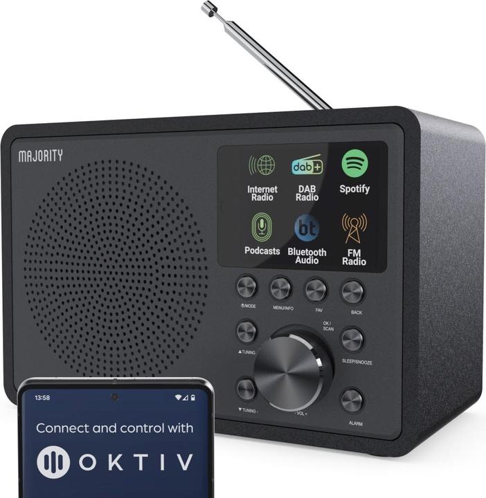 Immagine prodotto Majority Touro DAB+ Radio (FM, DAB, WiFi, Bluetooth)