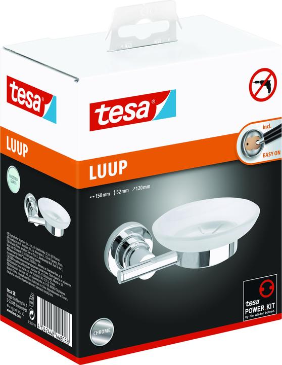 Produktbild tesa LUUP Seifenhalter inkl. Klebelösung ohne Bohren