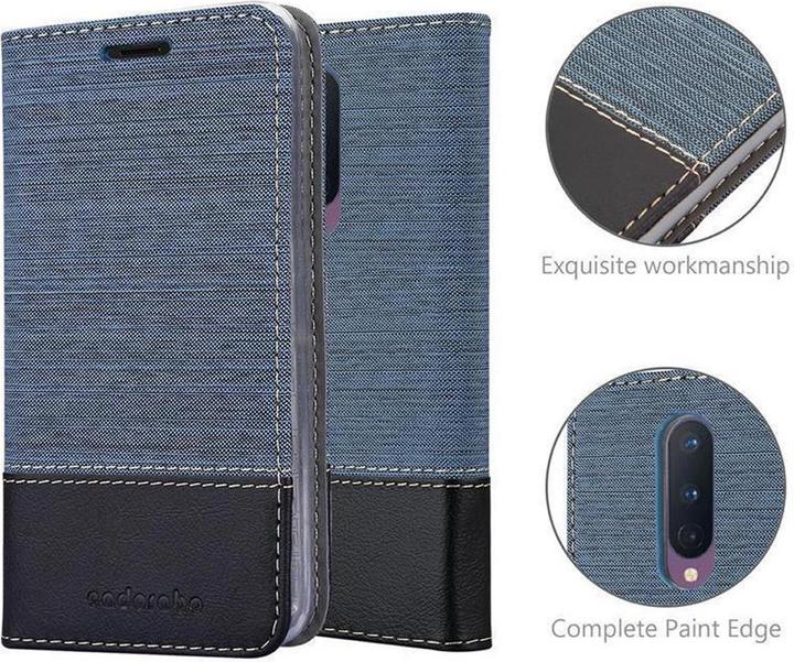 Produktbild Cadorabo Book Jeans Optik Cover (Oneplus 8)
