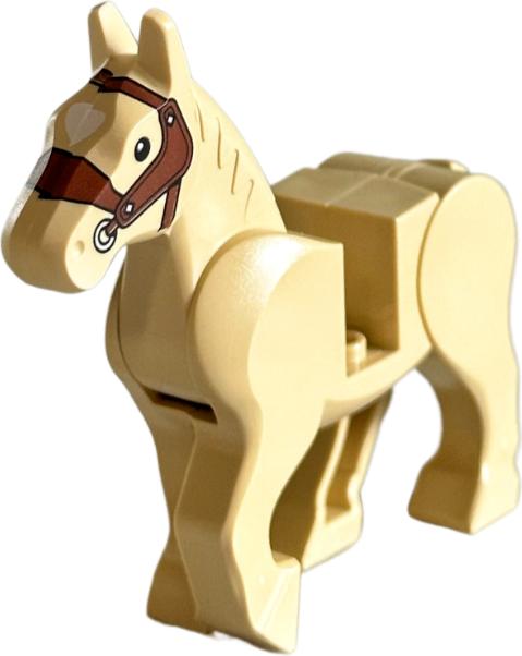 LEGO Pferd Beige Ritter Figuren Minifiguren - 10352c01pb07 NEU! Menge 1x (10352)