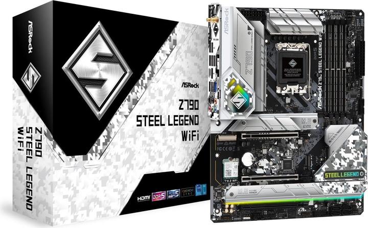 Image du produit AsRock Z790 Steel Legend WiFi (LGA 1700, Intel Z790, ATX)