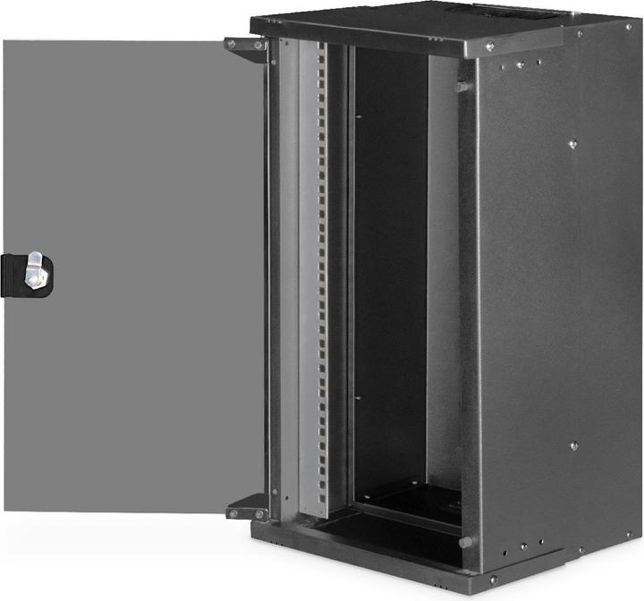 Produktbild Digitus 10" 12HE Wandgehäuse, SOHO PRO 591 x 316 x 298 mm, schwarz (12 HE, 10 Zoll Rack)