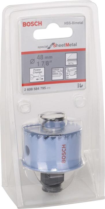 Immagine prodotto Bosch Professional Zubehör Sega a tazza speciale per lamiera, 48 mm, 1 7/8 di pollice (48 mm)