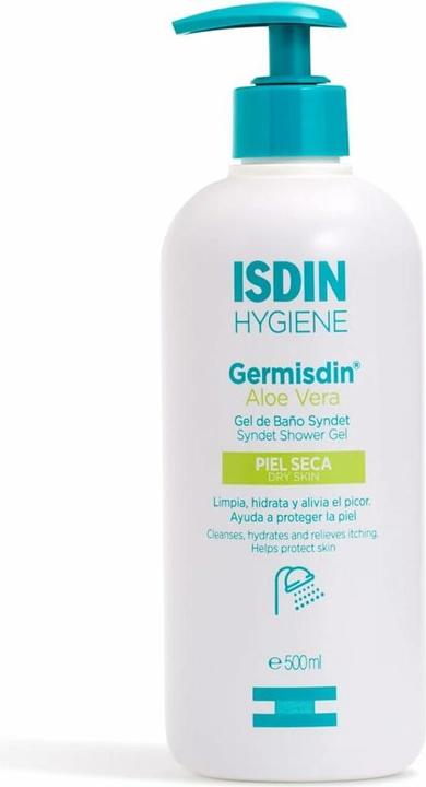 Immagine prodotto Isdin Germisdin Aloe Vera Gel da bagno senza sapone 500ml (Sapone, 500 ml)