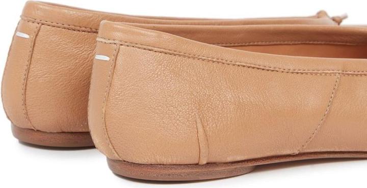 Actual product image Maison Martin Margiela Maison margiela tabi ballerina in camel color leather (38)