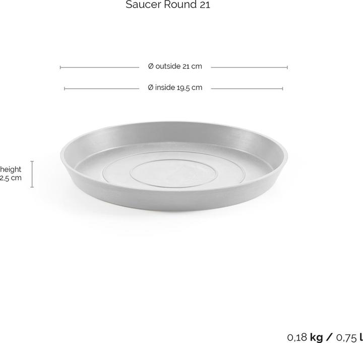 Immagine prodotto Ecopots Piattino rotondo 21