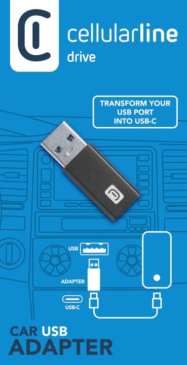 Actual product image Cellularline Car USB Adapter