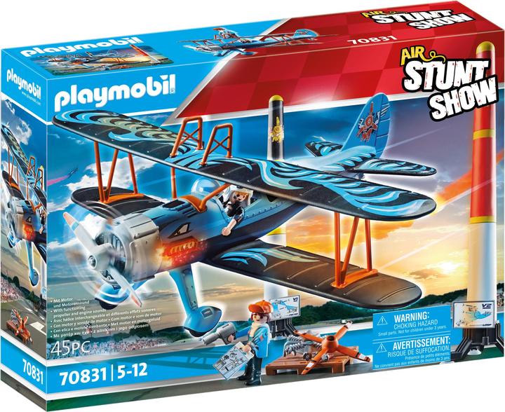 Playmobil Air Stuntshow Doppeldecker Phönix (70831, Playmobil Stuntshow)