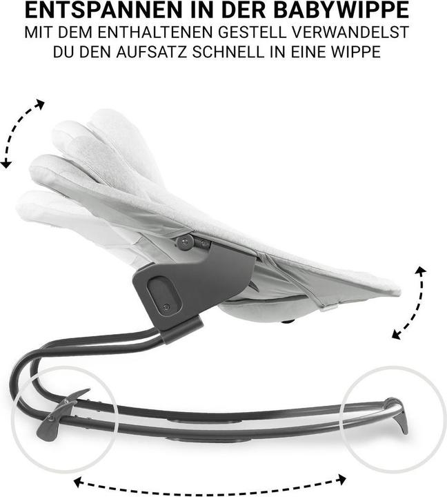 Actual product image Hauck Hochstühle Beta Plus White 5-tlg. Newborn Set - Hochstuhl (Highchair)