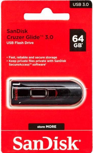 Actual product image SanDisk Cruzer Glide 3.0 (64 GB, USB-A)