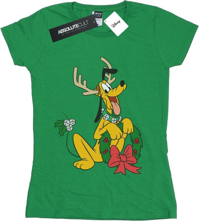 Immagine prodotto Disney Pluto Christmas Reindeer Maglietta Donna (XL)