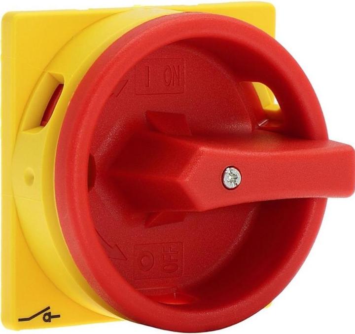 Actual product image Eaton Handle, red / yellow, lockable, for padl