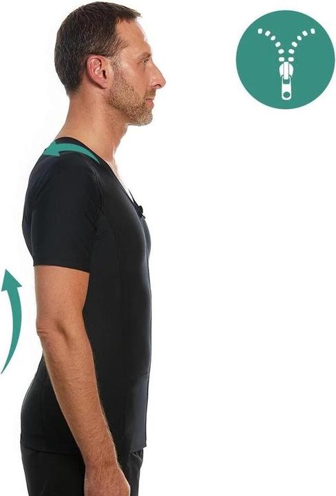 Produktbild Anodyne Posture Shirt 2.0 Zipper Herren schwarz M (M)