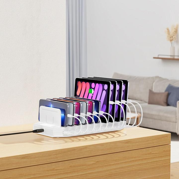 Immagine prodotto Unitek STACJA ŁADUJĄCA 10X USB 2.4A 60W BIAŁA (60 W)