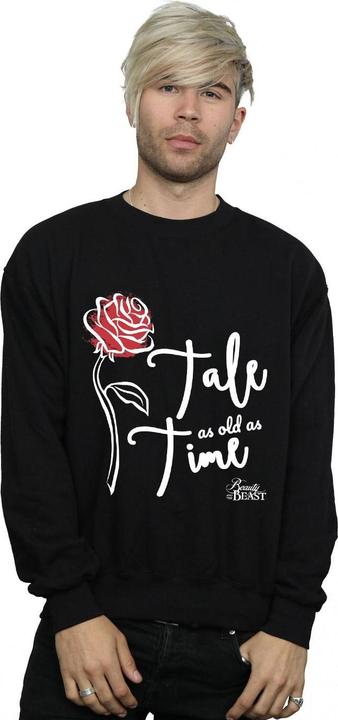 Actual product image Disney Mens Tale As Old As Time Rose Sweatshirt (XXL)