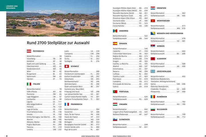Produktbild Adac Stellplatzführer 2024 Deutschland und Europa (Deutsch, 2024)