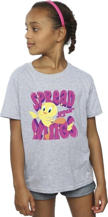 Actual product image Looney Tunes Girls Tweeday Spread Your Wings Cotton T-Shirt (116)