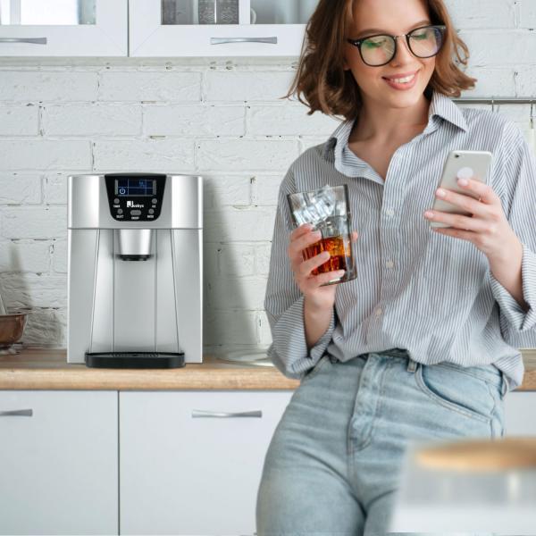 Actual product image Juskys Ice cube machine with dispenser