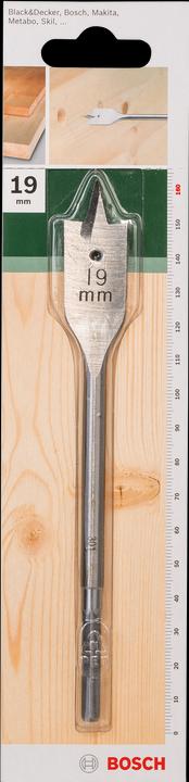 Produktbild Bosch Zubehör Flachfräsbohrer, Sechskant D= 19,0 mm L= 160 mm (19 mm)