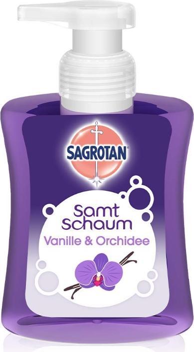 Produktbild Sagrotan SamtSchaum Vanille&Orchidee (Flüssigseife, 250 ml)