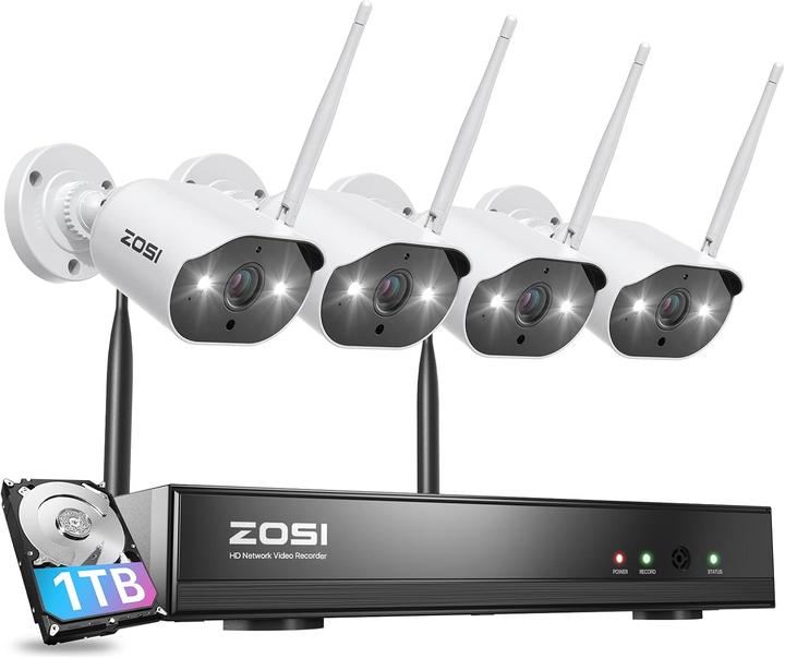 Produktbild Zosi 2K WLAN Überwachungskamera-Set mit NVR