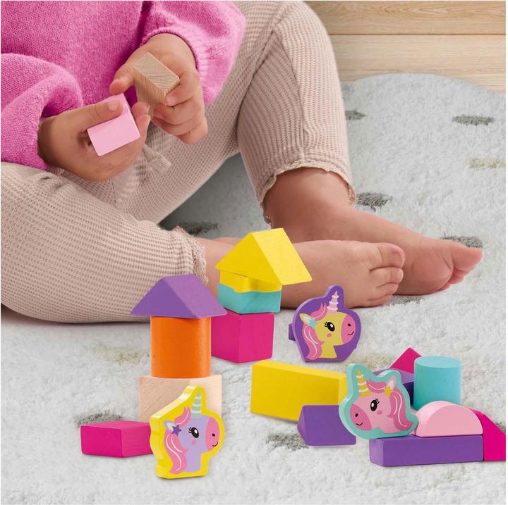 Produktbild Ses Holzbausteine zum Stapeln Einhorn 52 Teile