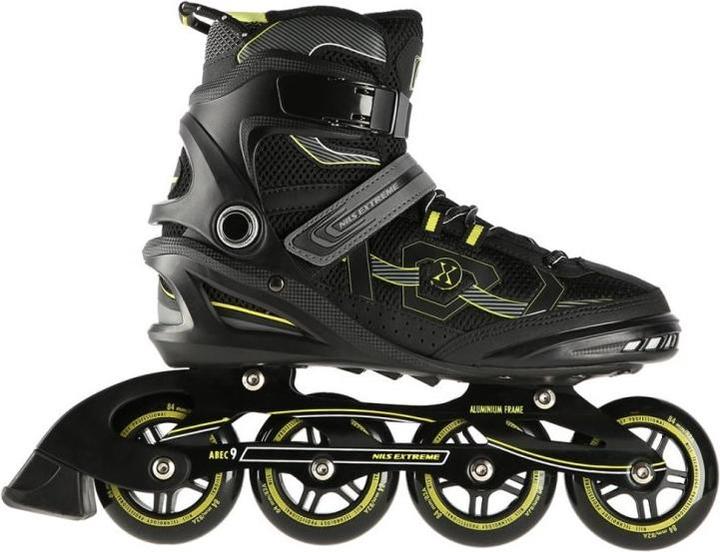 Actual product image Nils NA9157 Black-Yellow SIZE 43 INLINE SKATES (43)