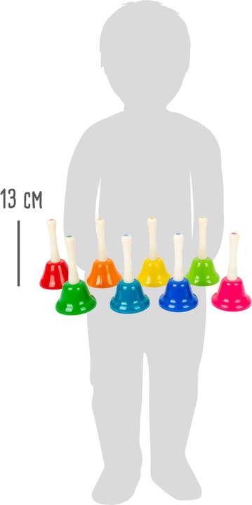 Actual product image small foot Hand bell set (German, French, Italian, English)