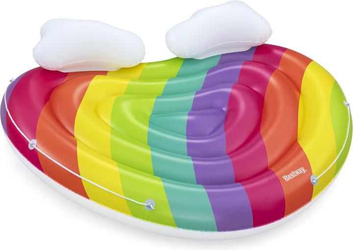 Actual product image Bestway Rainbow Dreams™ 2-Person Inflatable Pool Island 1.75 m x 1.63 m