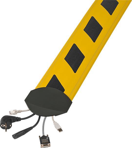 Image du produit Serpa 5.01002.1003 Pont de câble "Security" 1,5m, jaune/noir (Pont de câbles, 150 cm)