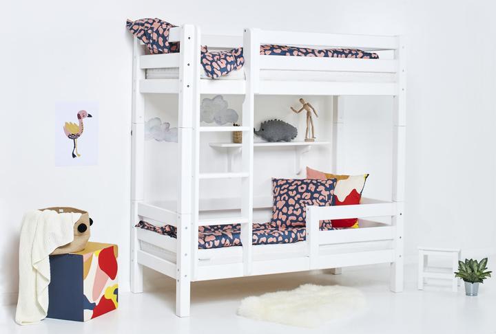 Actual product image Hoppekids ECO Luxury loft bunk bed in 70 x 160 cm with fall out protection and straight ladder (70 x 160 cm)