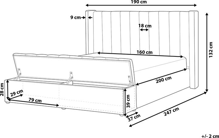 Produktbild Beliani Noyers (160 x 200 cm)
