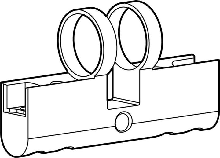 Kaba Boîtier double cylindre PZ/Euro Modular type 2115-1